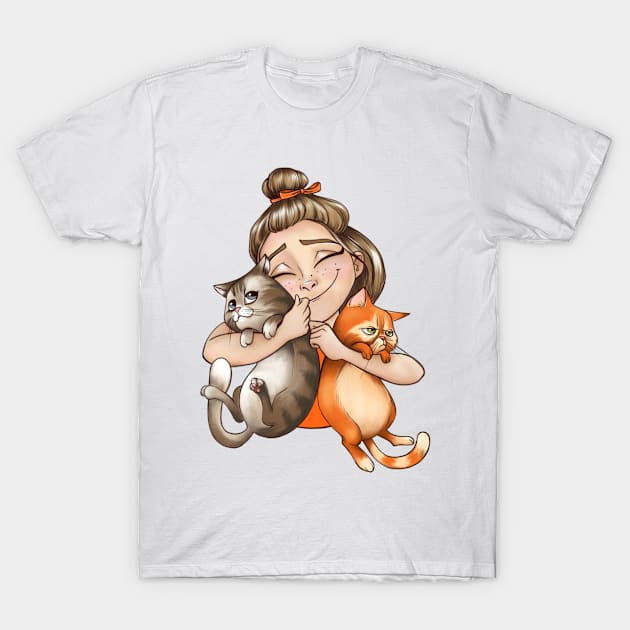 Catslover T-Shirt by Kristina_paint